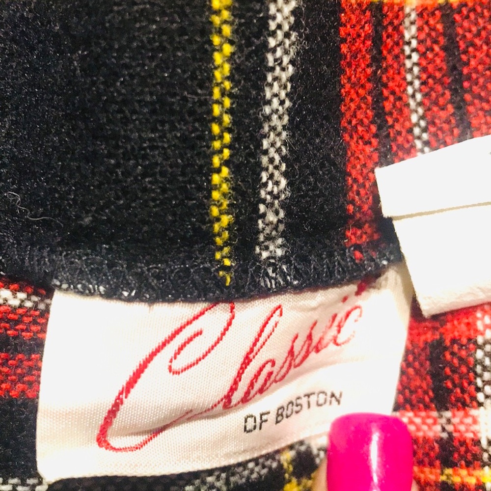 Classic of Boston Vintage Plaid Kilt Style Skirt - Picture 4 of 5